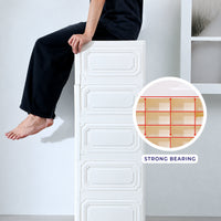 HOMX 5-Drawer Plastic Storage Cabinet with Lockable Drawer for Kids