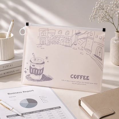 Zip Lock Waterproof Document Folder Pouch for Files & Papers
