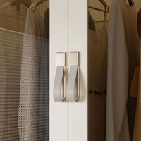 HOMX Foldable Wardrobe Closet – Storage Armoire with Wheels & Drawer