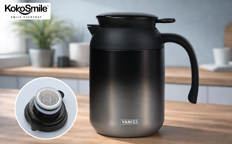 Premium Insulated Flask with Handle & Leak-proof Lid - 1200ml Banner 1