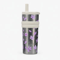 Pure Titanium Vacuum Tumbler water bottle with Straw & Charm – 550ml