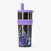 Pure Titanium Vacuum Tumbler water bottle with Straw & Charm – 550ml