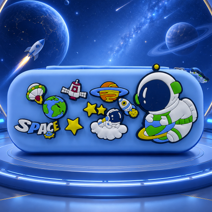 Premium DIY Space Theme Pencil Box with Removable Space Toys