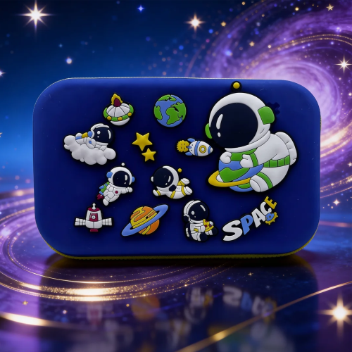 DIY Kids Space Theme Pencil Box with Removable Astronaut Charms