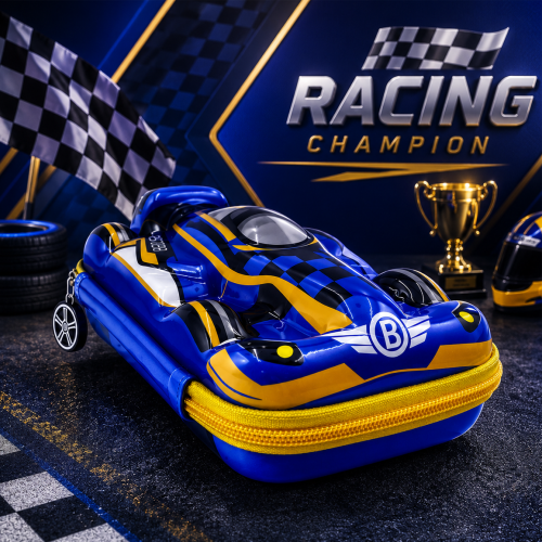 3D Racing Car Sports Theme Pencil Box for Kids