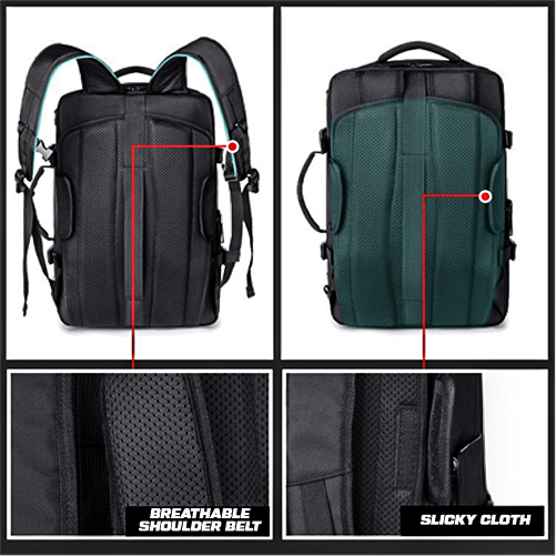 Vacuum Compression Travel Backpack with 50% Extra Space Design
