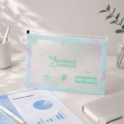 Waterproof Plastic Zip File Folder for Document Storage