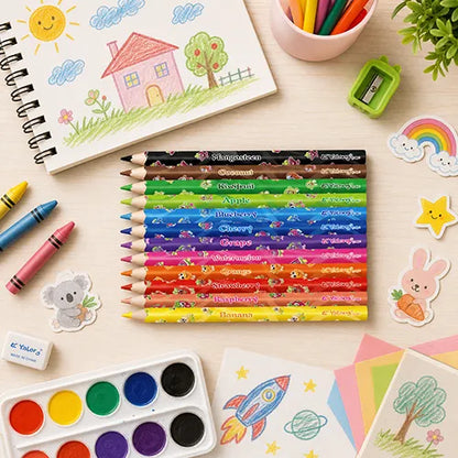 Yalong Fruit Aroma Colour Pencil Set for Kids – 12 Shades