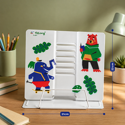 Yalong Kids Adjustable Book Stand for Reading Desk/Study Table