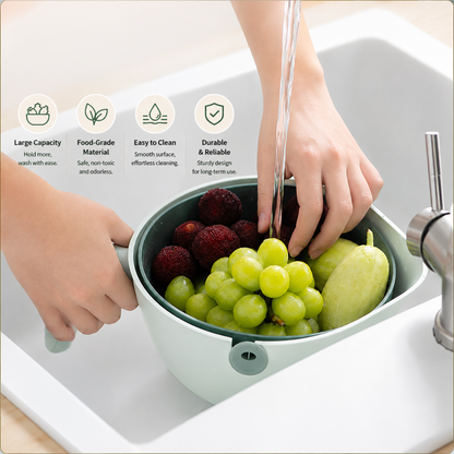 Multi-Purpose Kitchen Drain Basket & Strainer | 2 ltr Colander