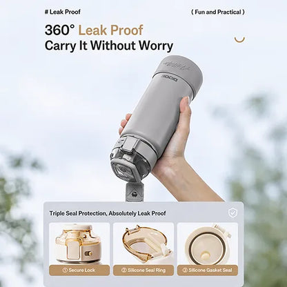 Dodge Aesthetic Premium Insulated Steel Water Bottle - 600ml