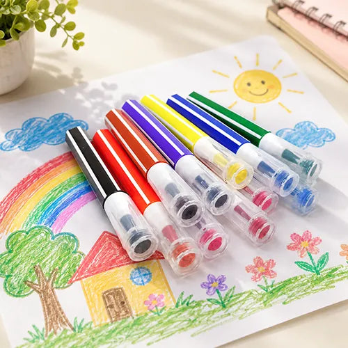 Yalong Fine Tip Colour Pen Set for Kids Drawing - 24 Shades