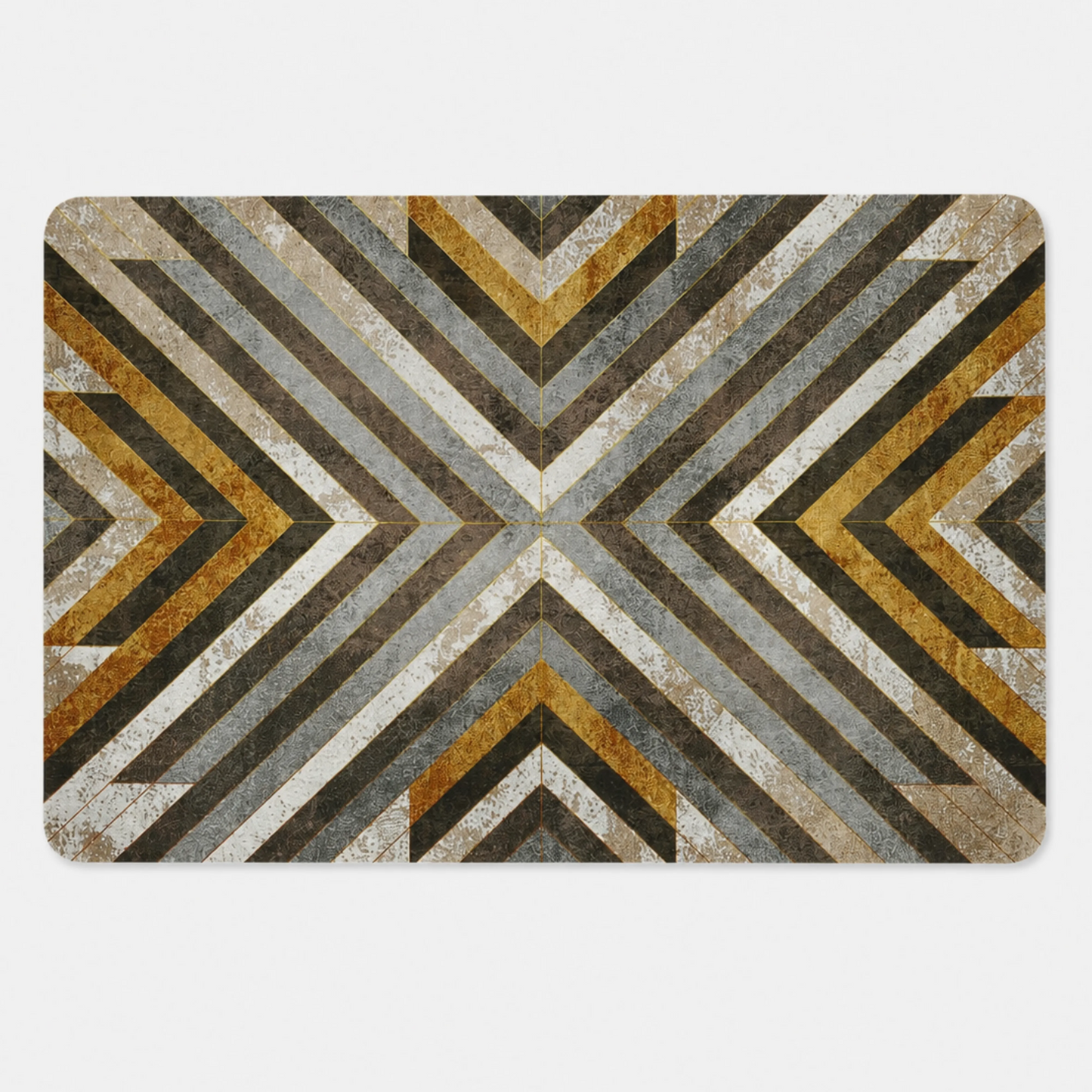 Modern Abstract Printed Doormat for Entryway, Bathroom & Kitchen