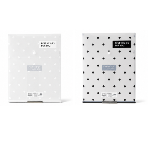 A4 Waterproof Button Closure File Organizer Folder