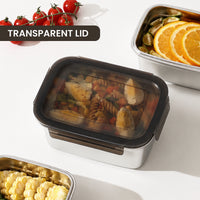 HOMX 304 Stainless Steel Food Container – Airtight Lid, Leak-Proof