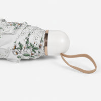 Floral Print UV Protection Umbrella with 10K Golden Rod Frame