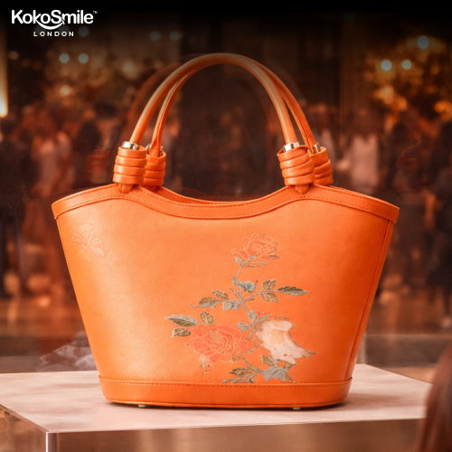 Premium Hangzhou Silk Leather Handbag for Women