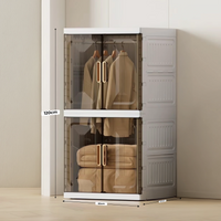 HOMX Portable Foldable Wardrobe – Instant Setup Magnetic Closet