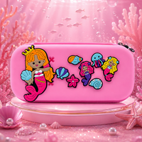 Premium DIY Mermaid Pencil Box with Removable Toy Charms for Kids
