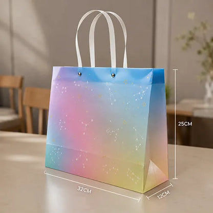 Pastel Tie Dye Gift Bags with Tags & Carry Handles
