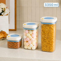HOMX Airtight Food Storage Containers - 450ml, 1100ml, 1800ml, 3350ml
