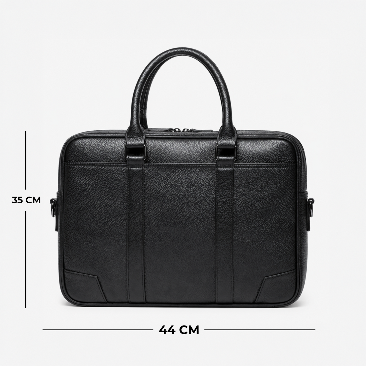 Premium Leather Laptop Briefcase with Shoulder Strap