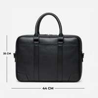 Premium Leather Laptop Briefcase with Shoulder Strap