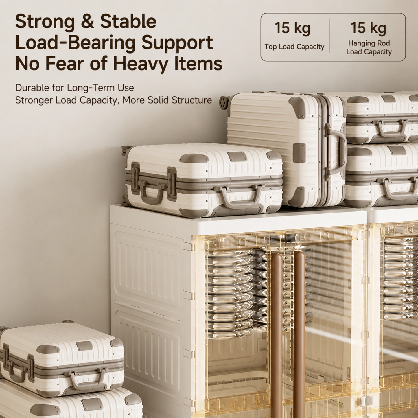 HOMX Modular Magnetic Wardrobe – Dust-Proof PP Storage Closet
