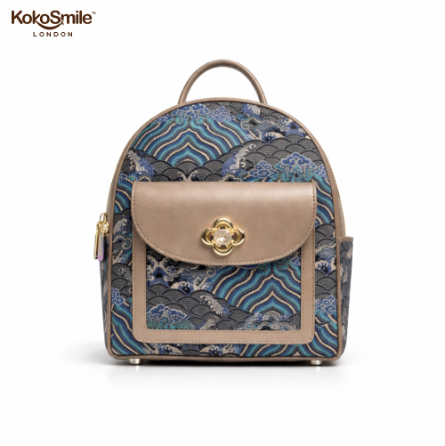 Premium Hangzhou Silk Leather Mini Backpack