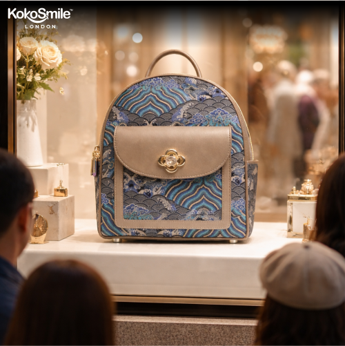 Premium Hangzhou Silk Leather Mini Backpack
