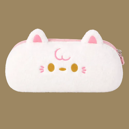 KokoSmile Plush Cat Pencil Pouch | Cute Large Capacity Case