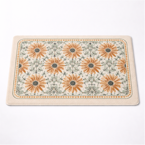 Premium Floral Anti-Slip Doormat for Entryway/Kitchen/Bathroom