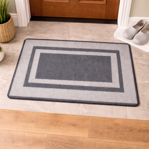 Premium Woven Pattern Anti-Slip Doormat for Bathroom/Kitchen