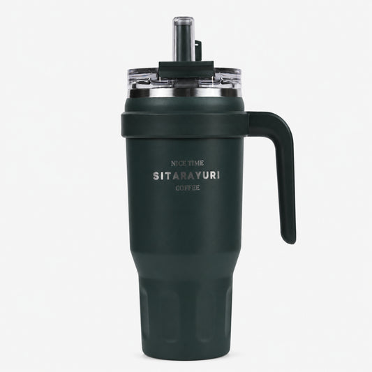 SITARAYURI Premium Insulated Steel Tumbler with Handle 1100ml