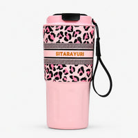 Tough Panther Print Luxe Insulated Steel Travel Tumbler – 600ml