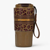 Tough Panther Print Luxe Insulated Steel Travel Tumbler – 600ml