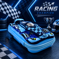 3D Racing Car Sports Theme Pencil Box for Kids