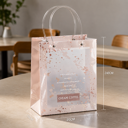 Luxury Floral Waterproof Gift Carry Bags for Gifting