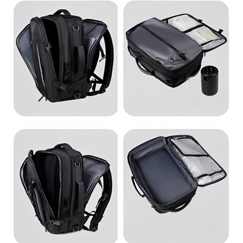 Vacuum Compression Travel Backpack with 50% Extra Space Design