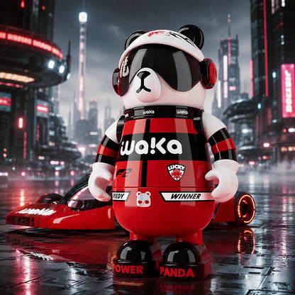 Waka Snowboarder Panda Insulated Water Bottle with Strap - 530ml