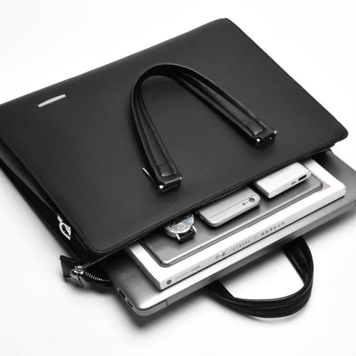 Premium PU Leather Business Briefcase for 14-Inch Devices