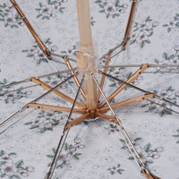 Floral Print UV Protection Umbrella with 10K Golden Rod Frame