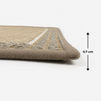 Soft Ferret Fleece Entryway Doormat with Modern Woven Pattern