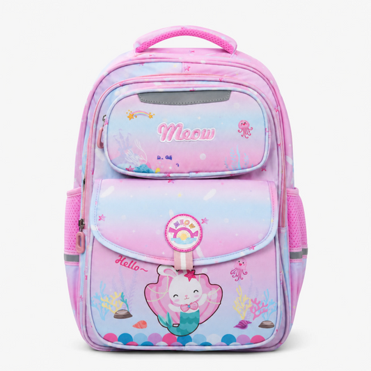 Premium Cat Theme School Backpack for Kids