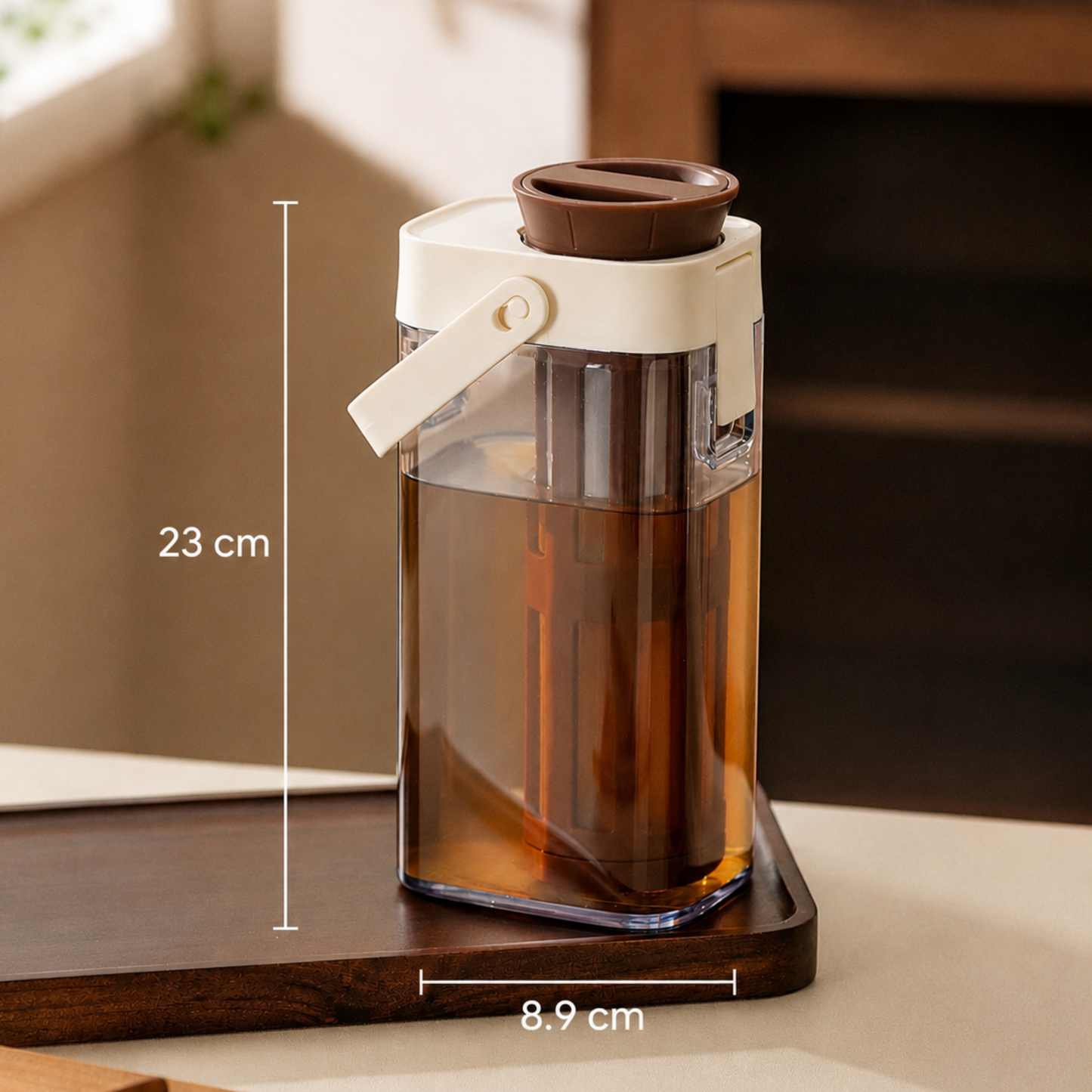Premium Fridge Water Jug with Easy-Grip Handle & Infuser | 1000ml
