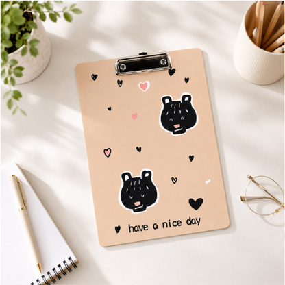 Cute Lightweight Acrylic Writing Clipboard for Office