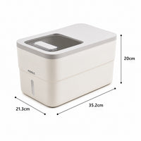 HOMX Sliding Rice Container – Easy-Fill Window, Sealed Freshness