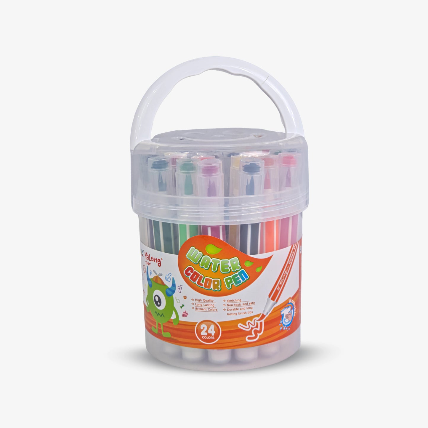 Yalong Fine Tip Water Colour Pen Set for Kids Drawing - 24 Shades