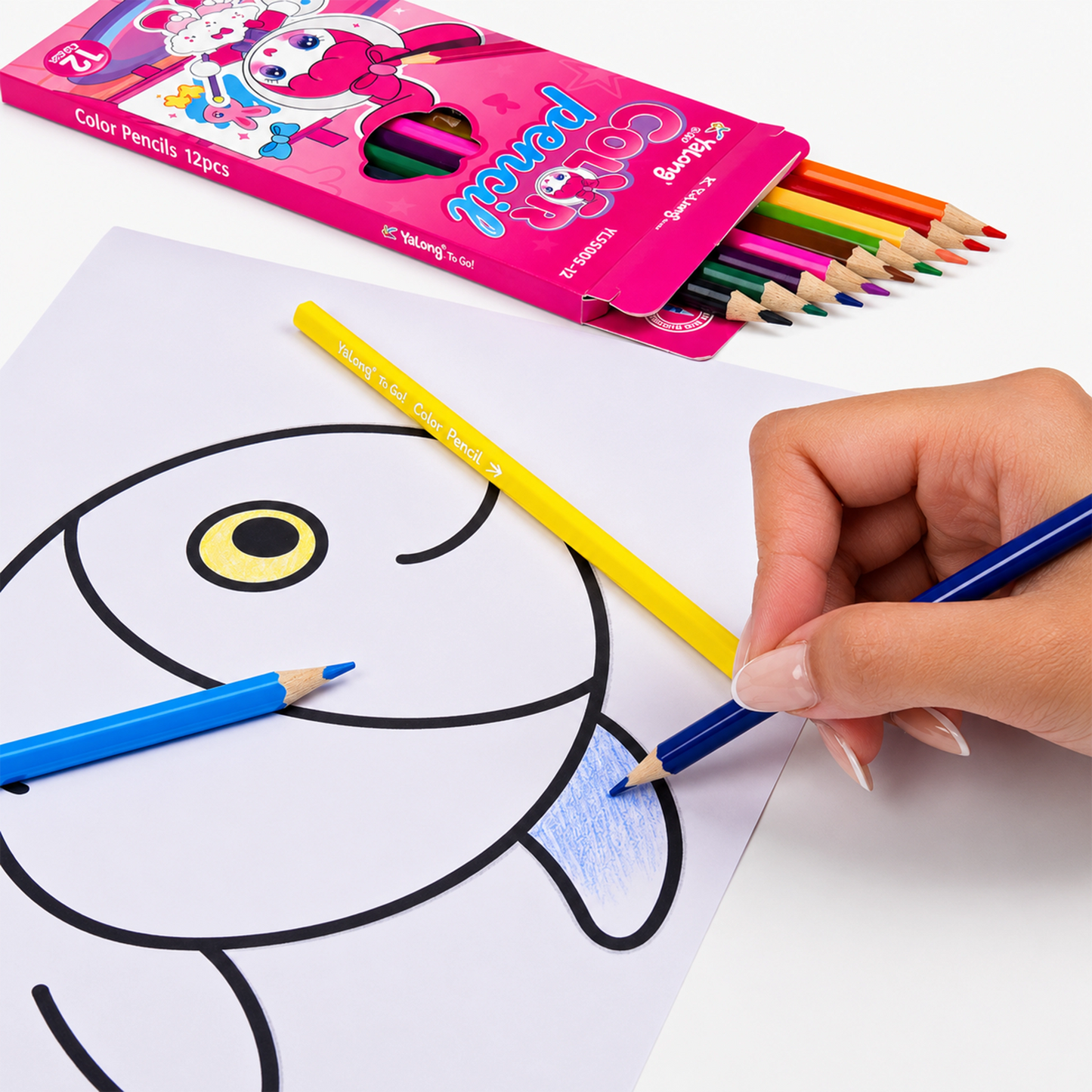 Yalong Kids Colour Pencil Set for Creative Drawing