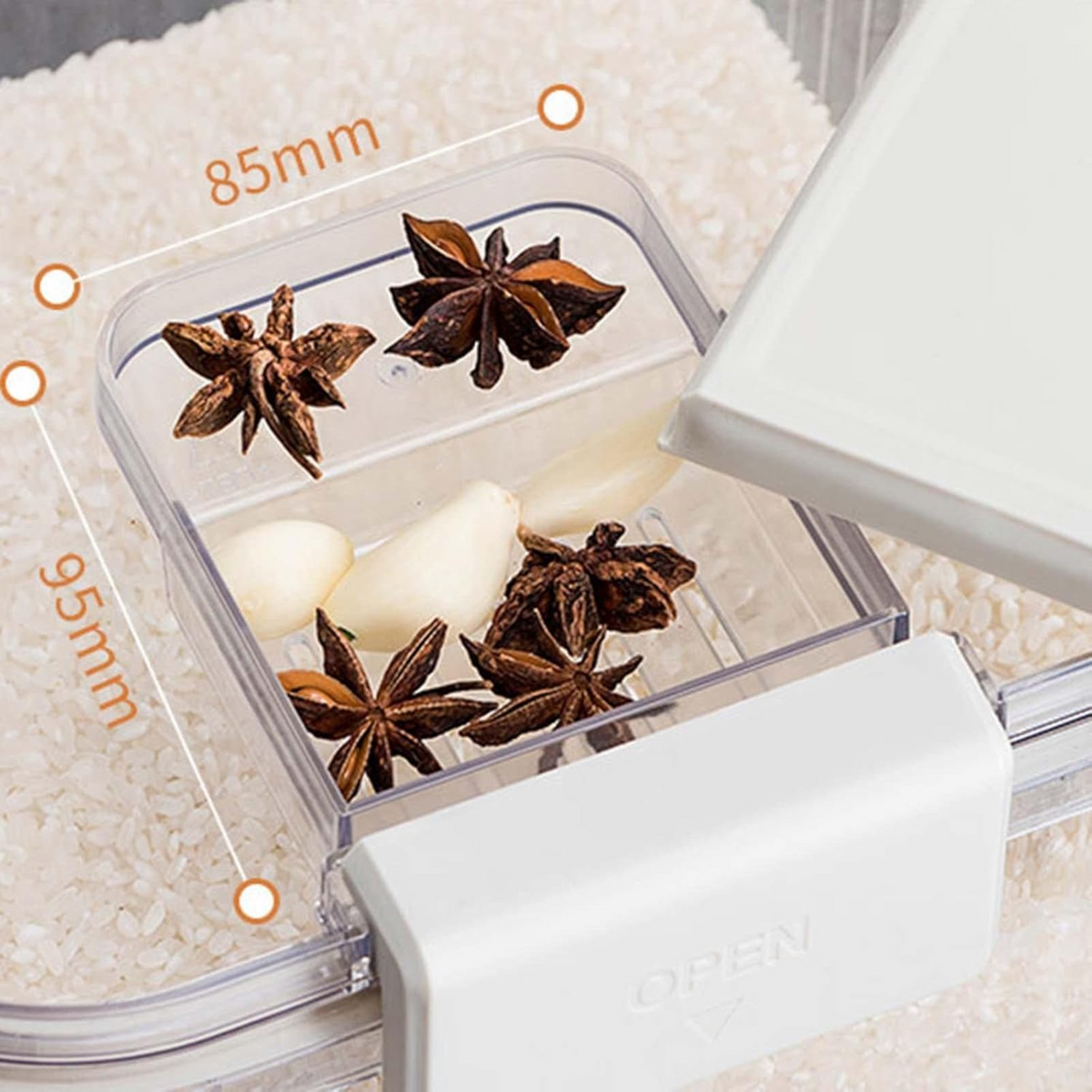 Airtight Moisture-proof Rice & Cereal Storage Container - 5kg, 10kg